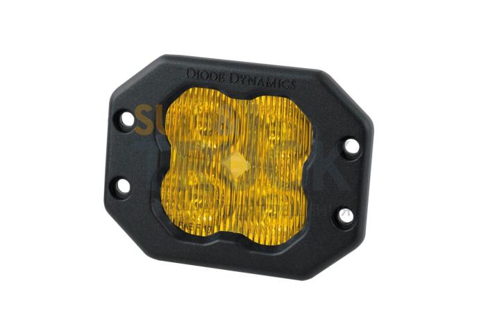 Желтый противотуманный LED-модуль SS3 Pro SAE с янтарной подсветкой
